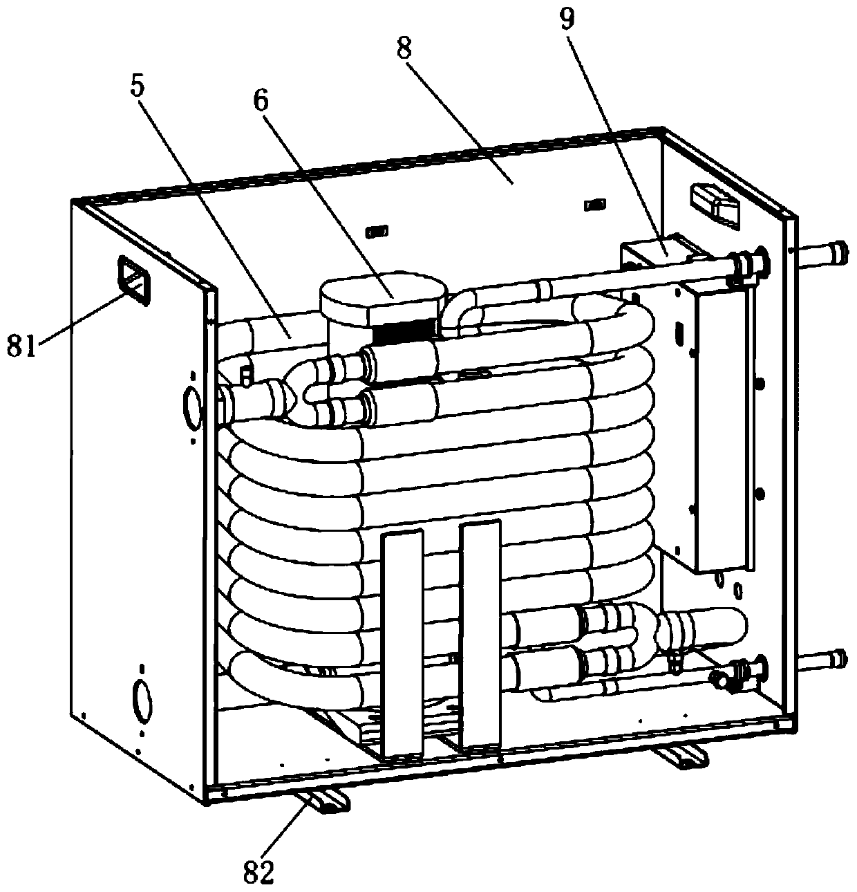 Energy-saving transformation module, and transformed machine room air conditioning system and control method