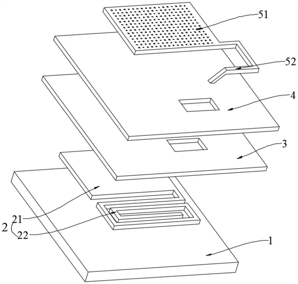 Flexible humidity sensor based on ink-jet printing and preparation process thereof