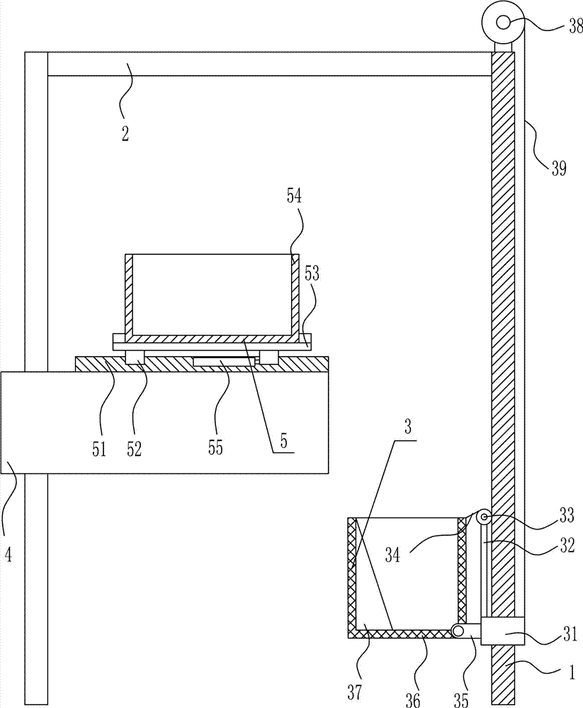 Residue cleaning device used for sewage treatment