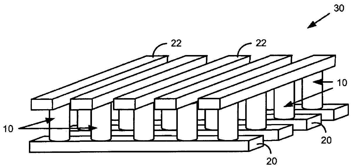 Memory cell that includes a carbon nano-tube reversible resistance-switching element and methods of forming the same