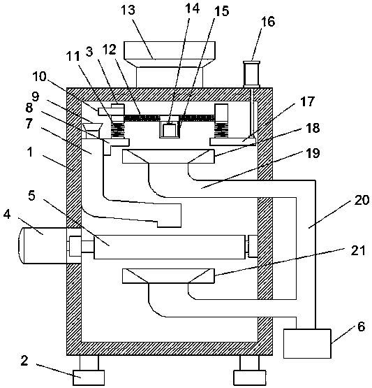 Efficient grinding equipment for hot-melt reflective coating