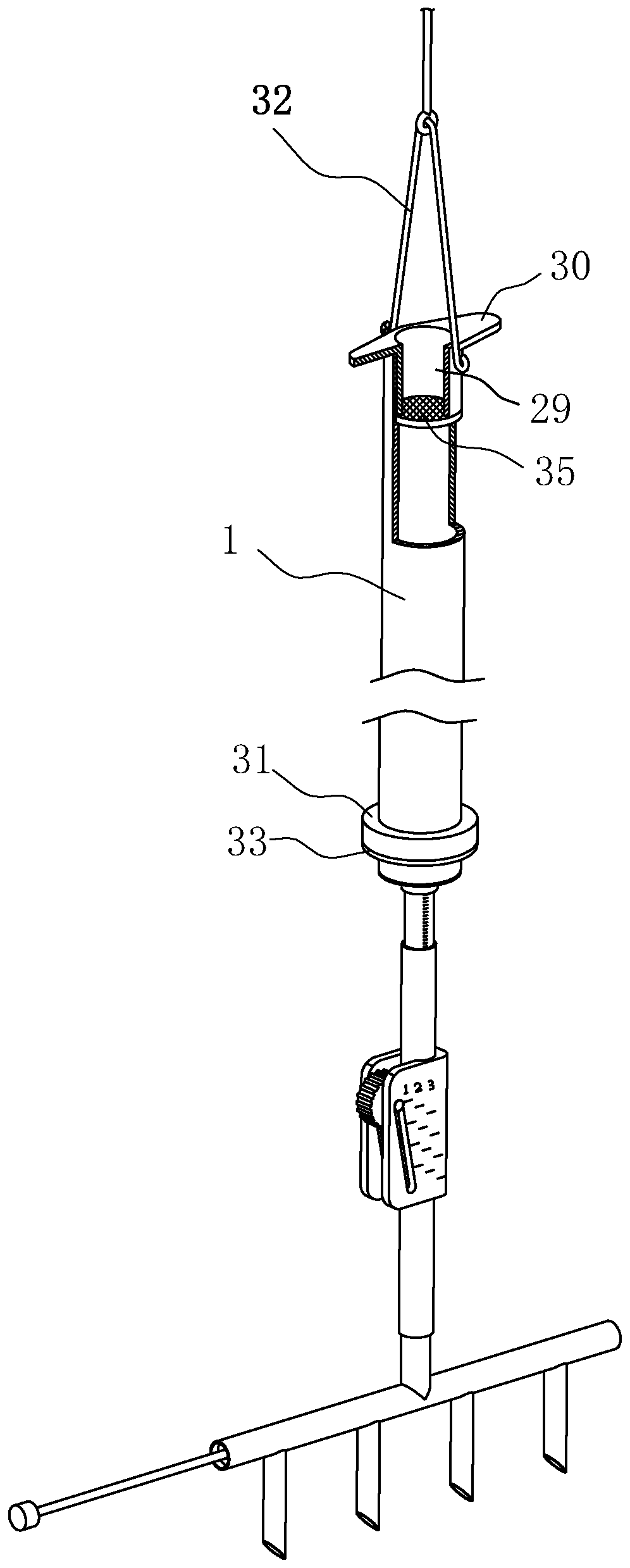 Split-flow fluid director applied to underground water sampling and capable of accurately adjusting flow velocity