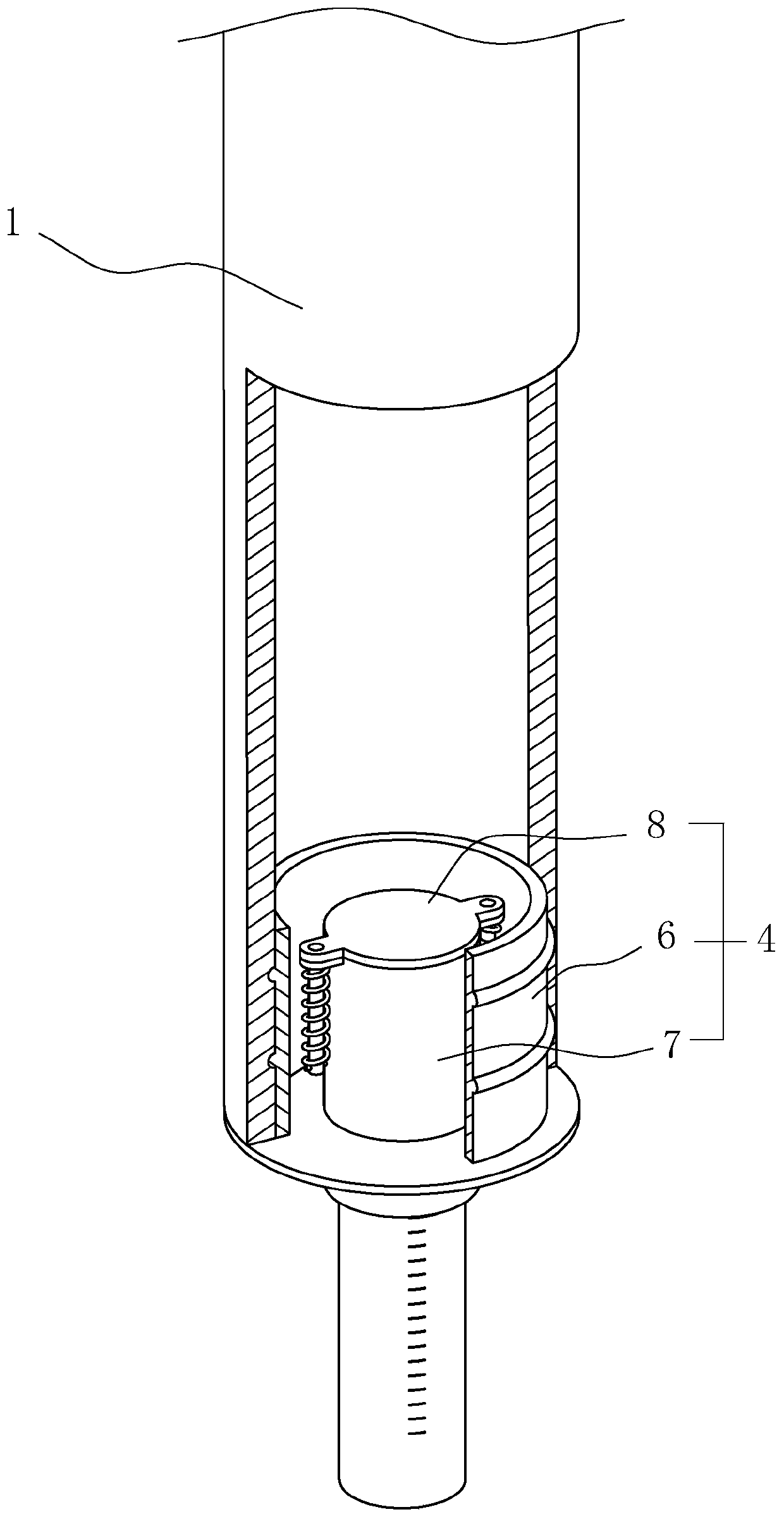 Split-flow fluid director applied to underground water sampling and capable of accurately adjusting flow velocity