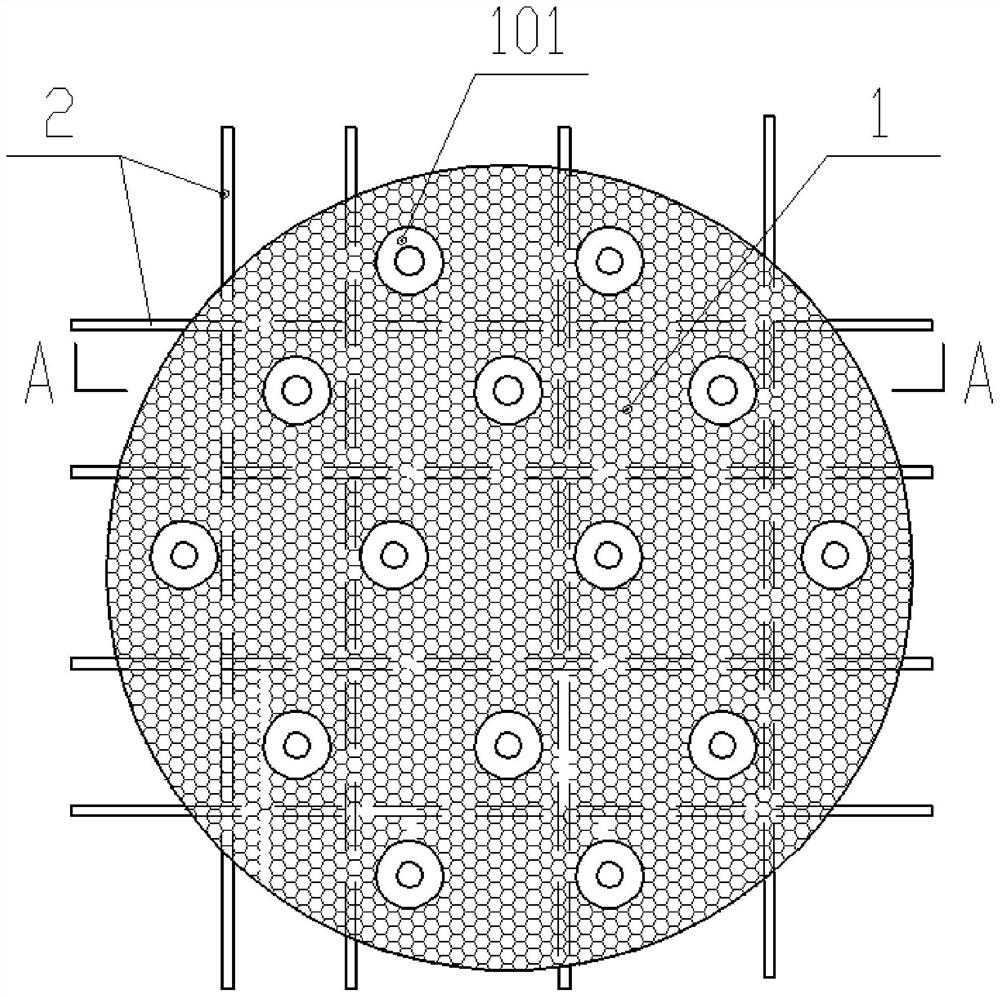 Dust filter plate for concrete mixing station