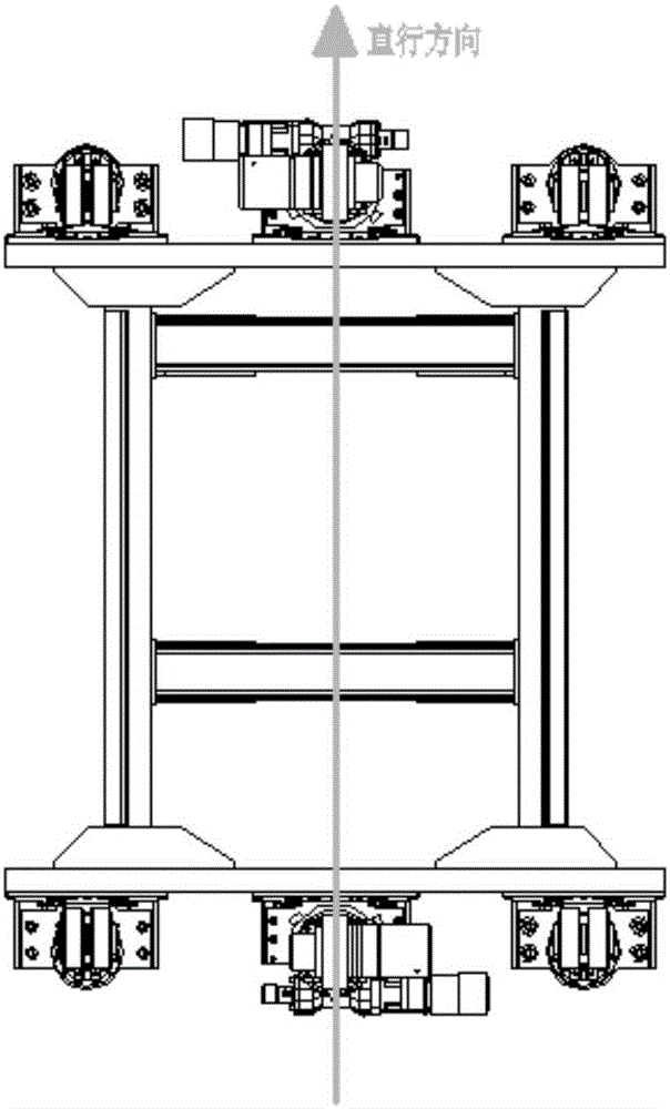 Double-drive coaxial-type AGV chassis