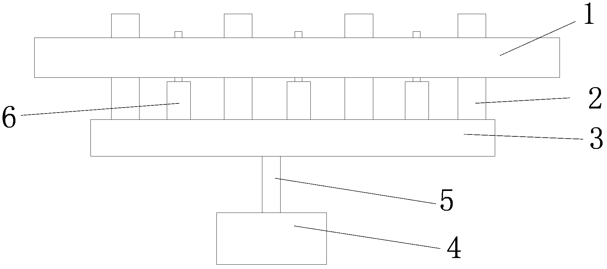 Supporting and adsorbing jig for PCB