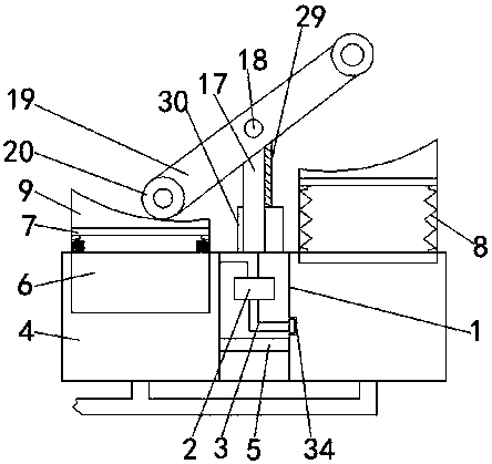 Soil removing device of oil-utilized peony planting