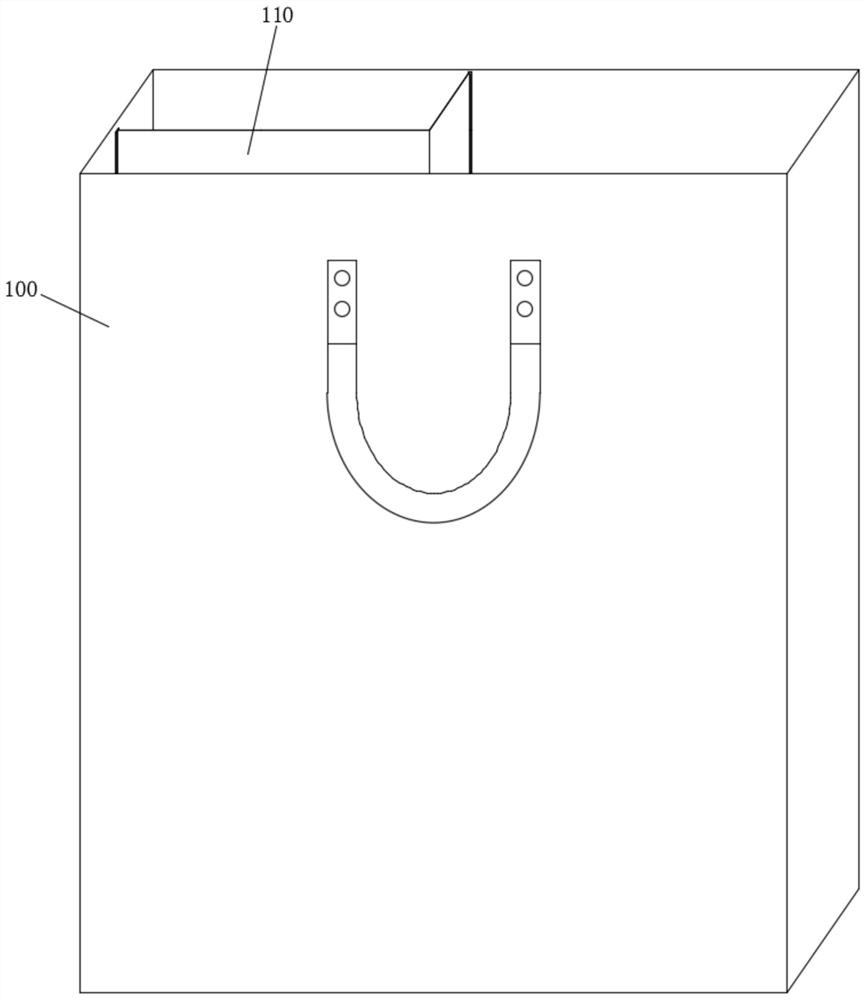 Packing bag with variable partition cavities