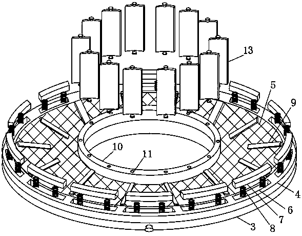 Rapid freezing device for chicken production