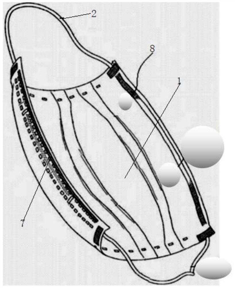 Disposable medical antibacterial mask