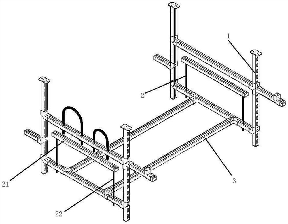 Combined type pipeline fixing support