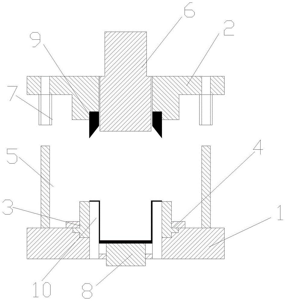 Punching forming clamp