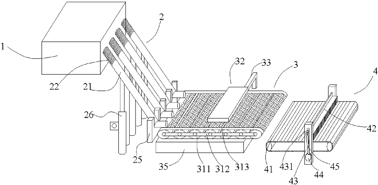 Assembly line-type kiwifruit peeling and slicing device