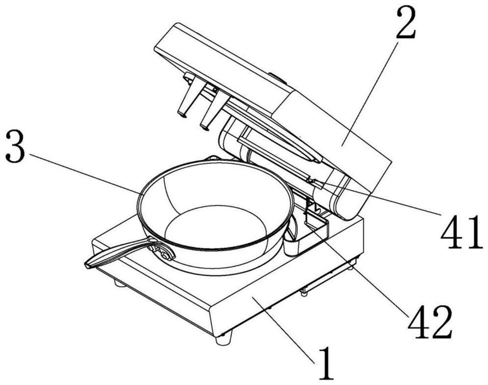 Intelligent cooking machine with water receiving device