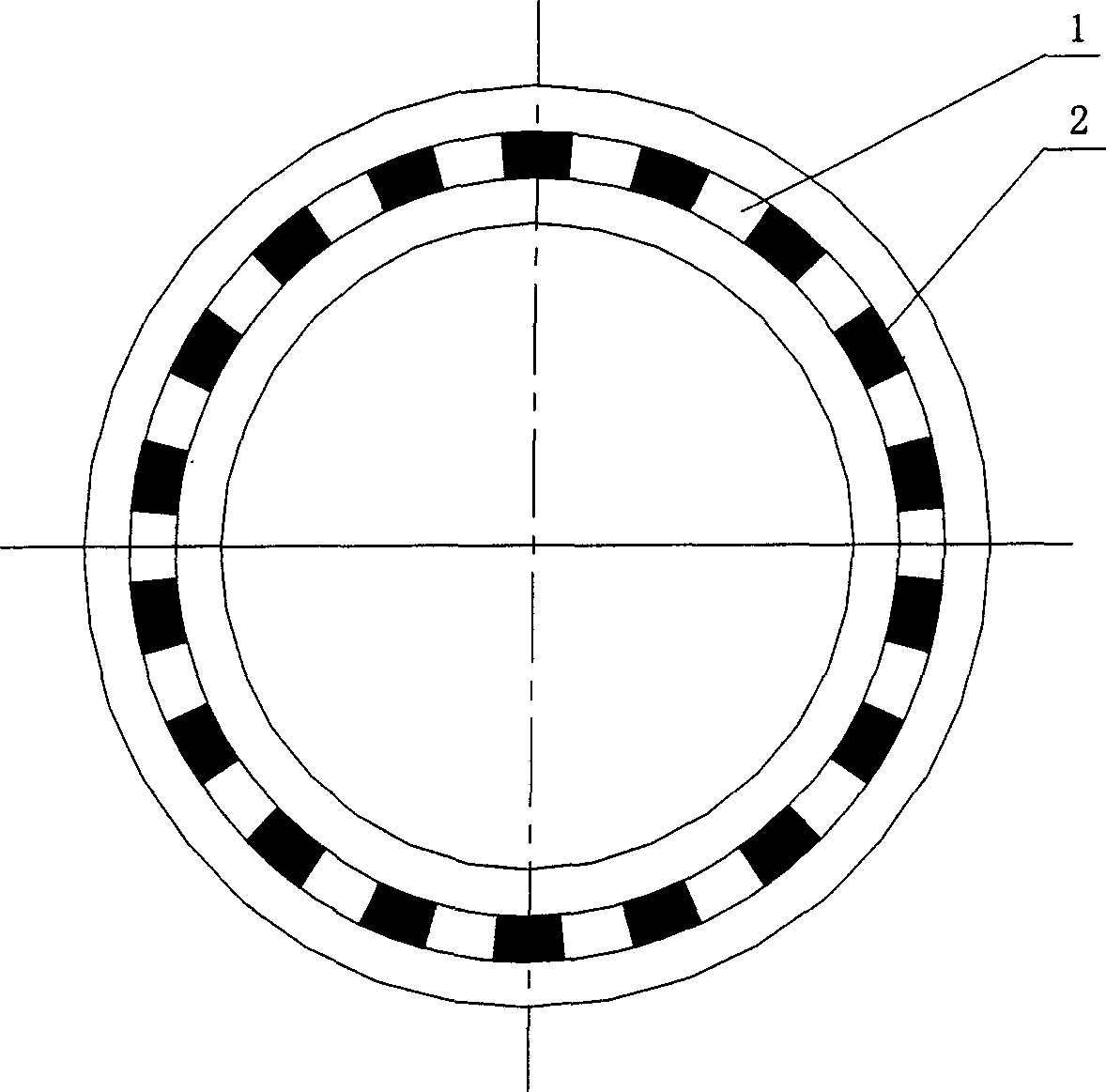 Mulitlayer film reflecting type high precision round metal grating and making method thereof