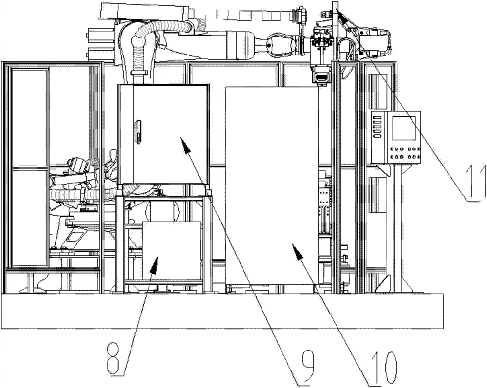 Spot welding robot workstation