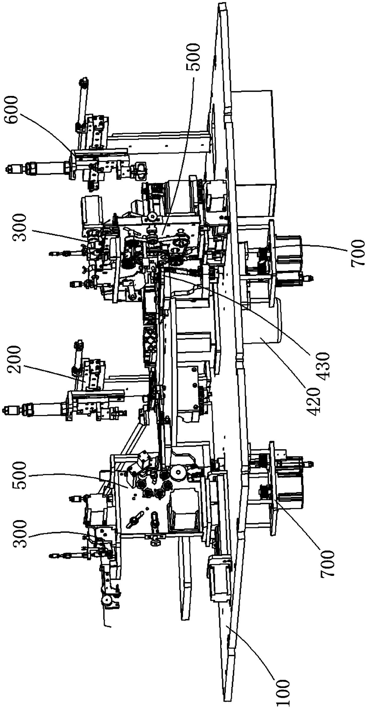 A magnetic ring winding machine