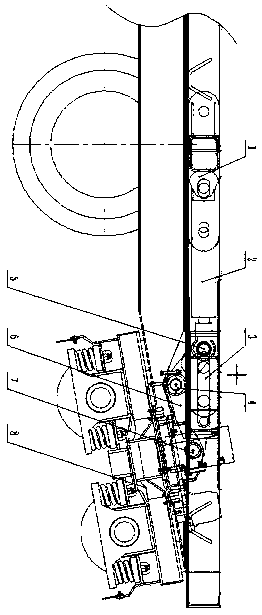 Rail dual-purpose fire truck railway running system lifting mechanism and lifting method