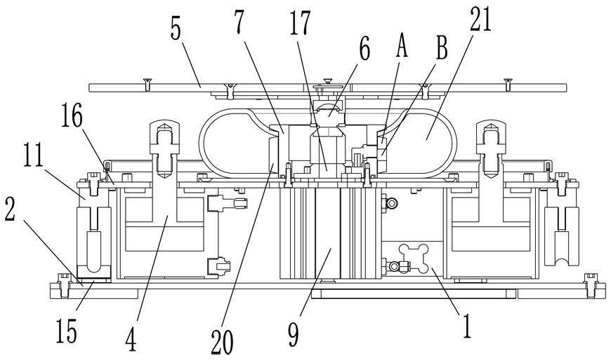 Balance evaluation device suitable for three-dimensional dynamic standing type training