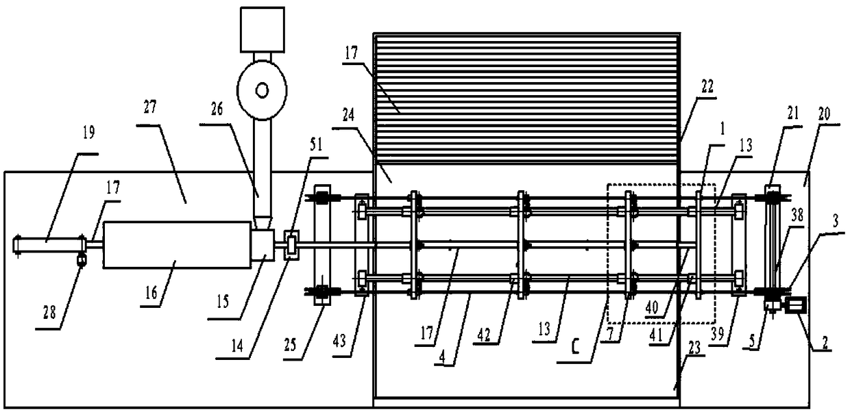 Fully automatic glass fiber rod plastic-coated device