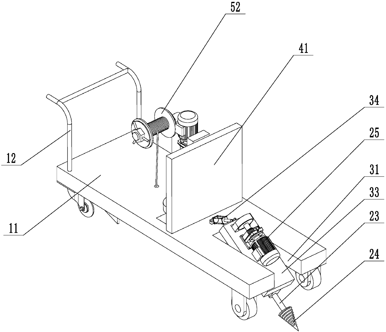 Cable laying device