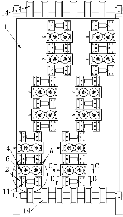 Device for removing trimming burrs of cold-rolled steel strip