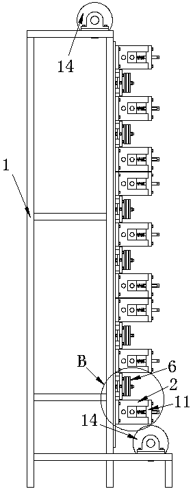 Device for removing trimming burrs of cold-rolled steel strip