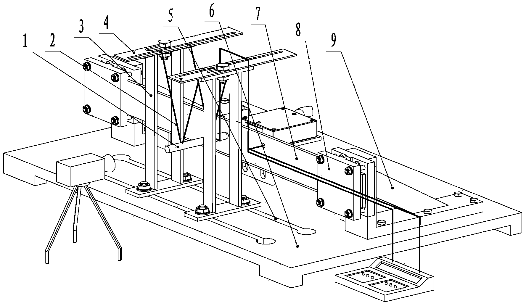 Typical flexible member multi-collision test table