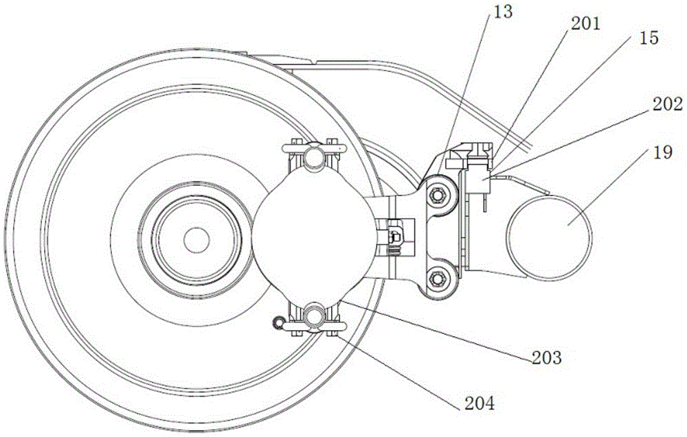 Bogie for mounting traction motor in flexible suspending manner