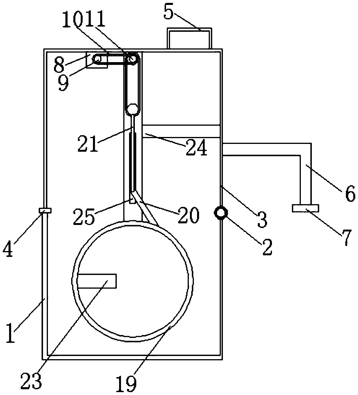 Ultrasonic cleaning device for etching