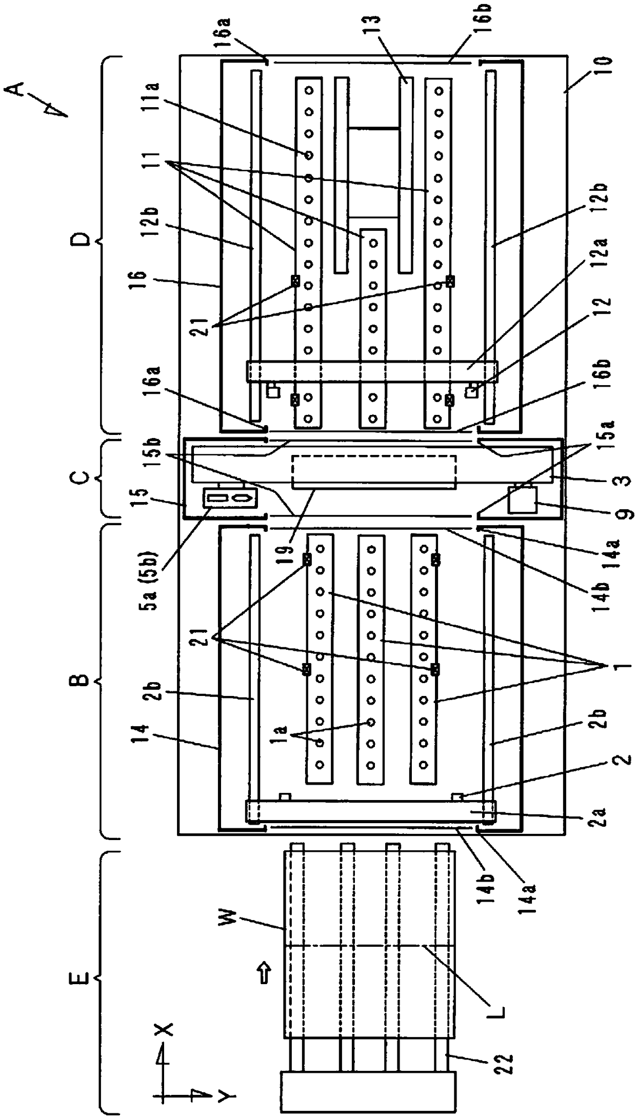 Antistatic device and substrate machining apparatus comprising the antistatic device