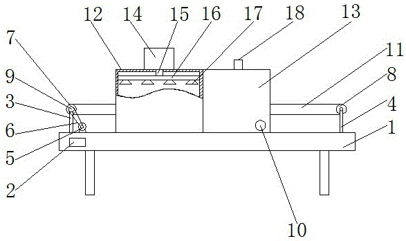 Energy-saving gear cleaning device