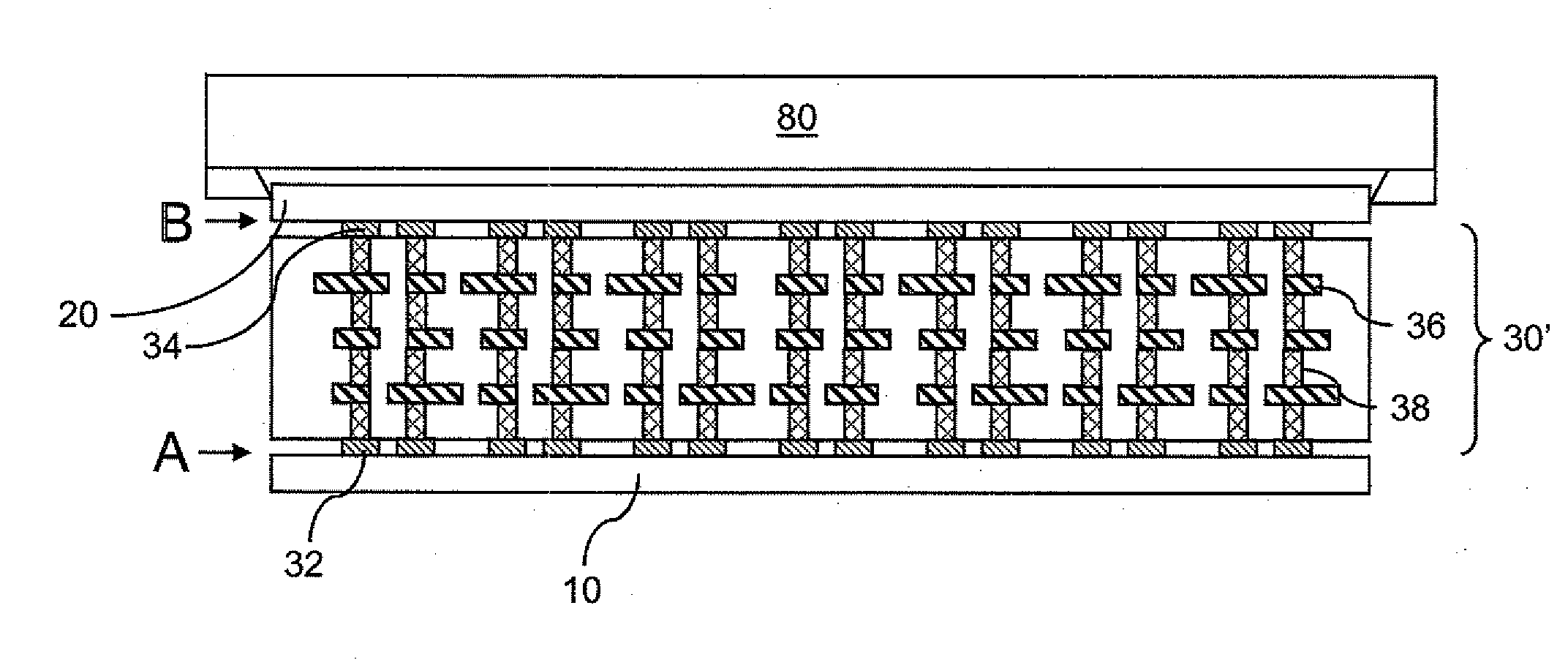 Yield enhancement for stacked chips through rotationally-connecting-interposer