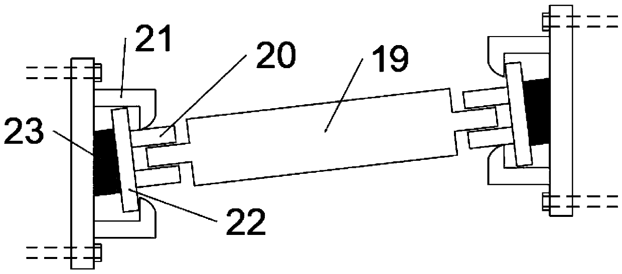 Multi-damping buffer energy dissipation type bridge anti-seismic check block structure