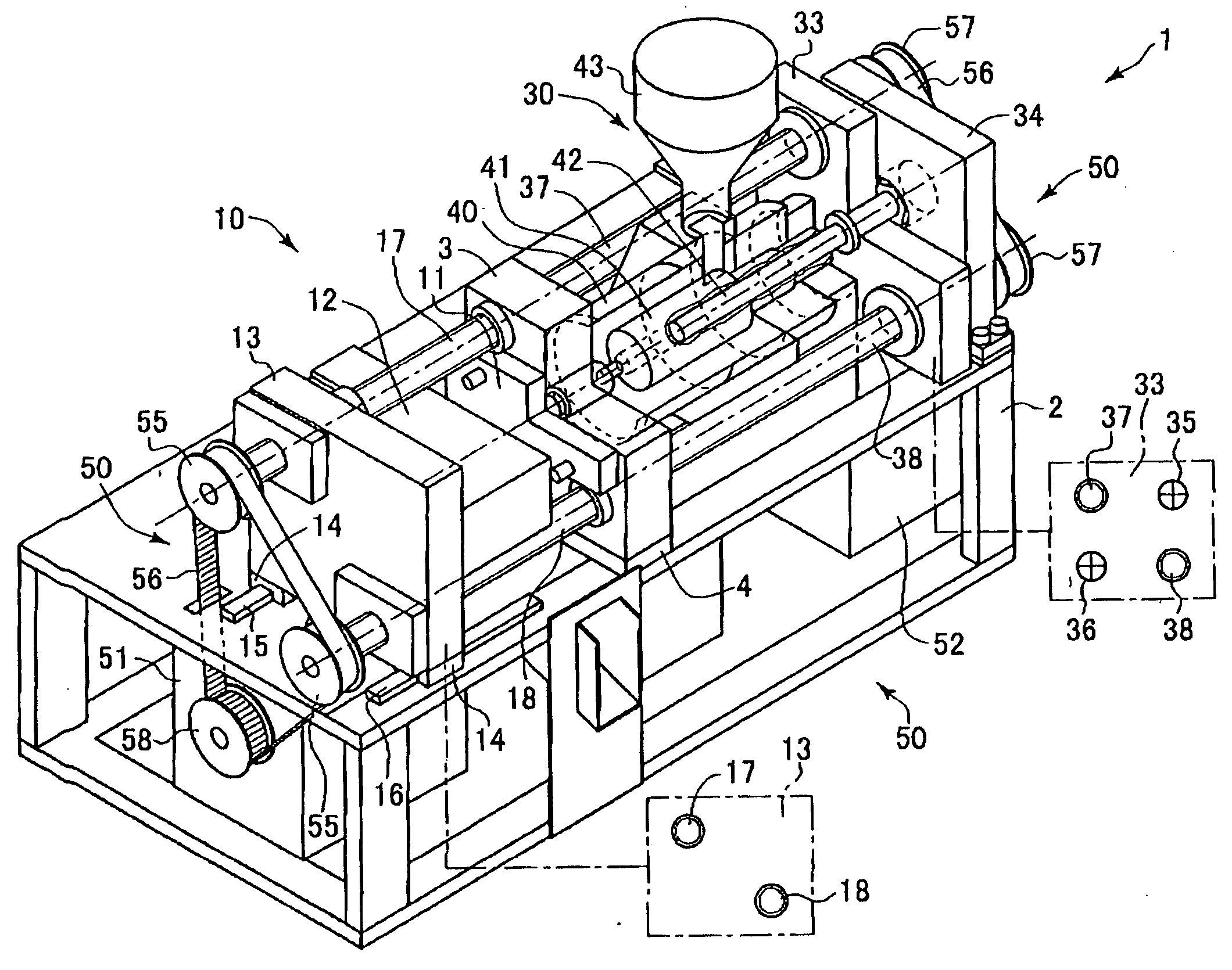 Motor-driven injection molding apparatus