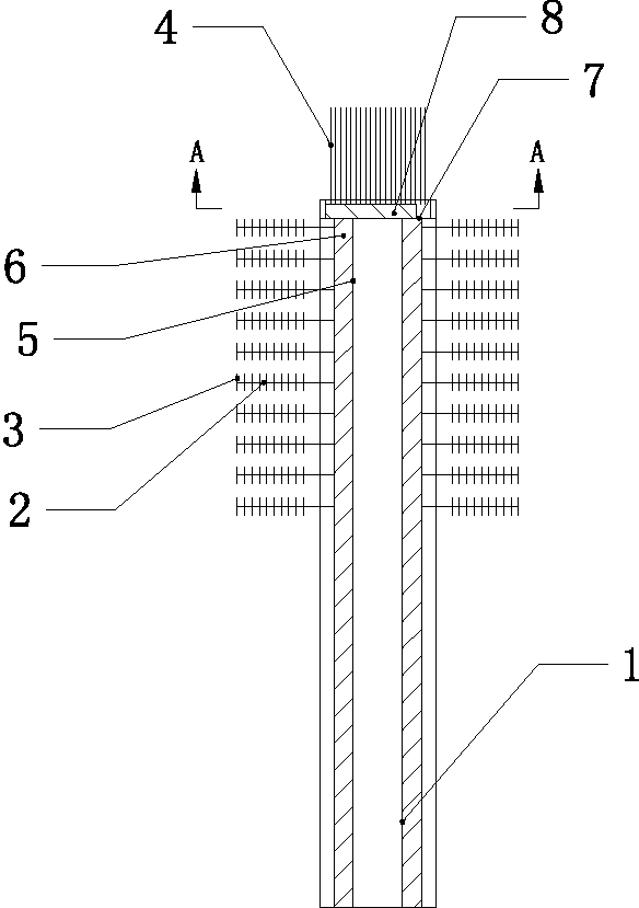 Washing device for test tube