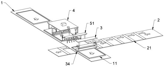 Light guide plate FPC assembling device in mobile phone backlight plate processing process