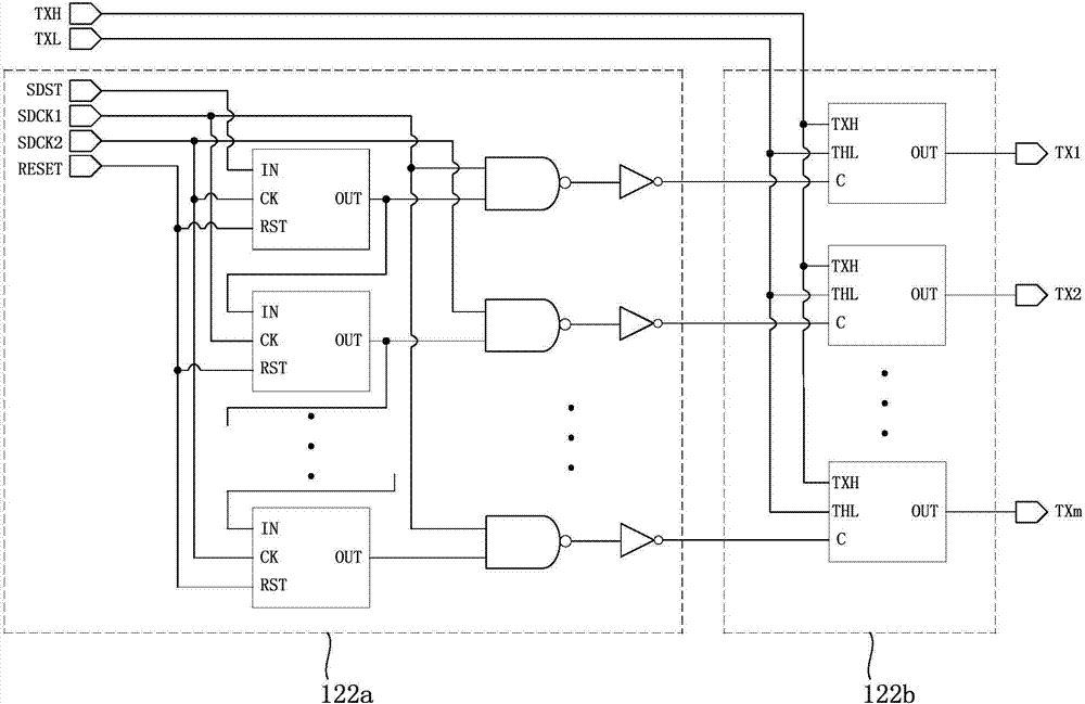 Drive circuit, array substrate and touch display device as well as drive method thereof