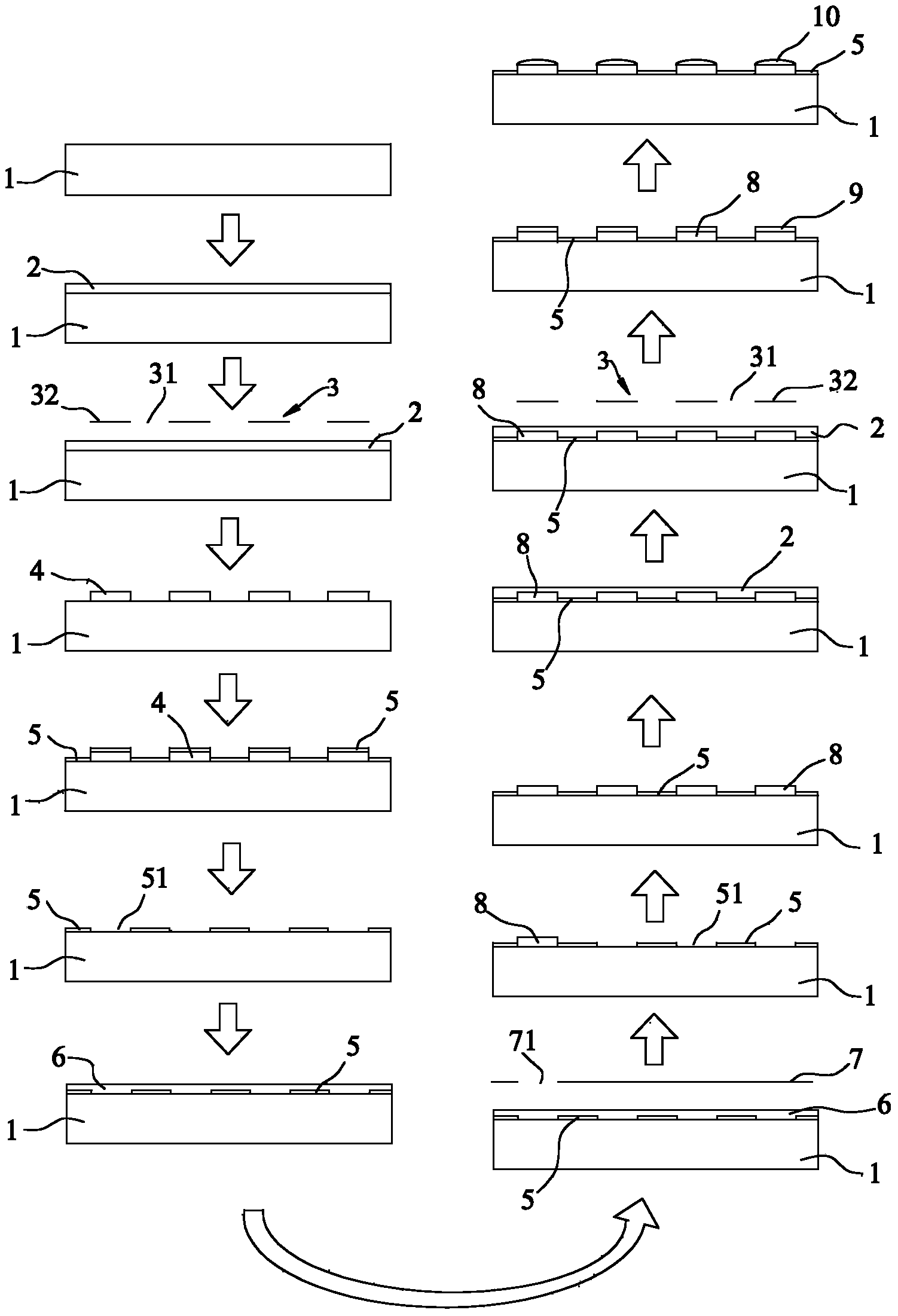 Manufacturing method of multi-channel light filtering micro lens array