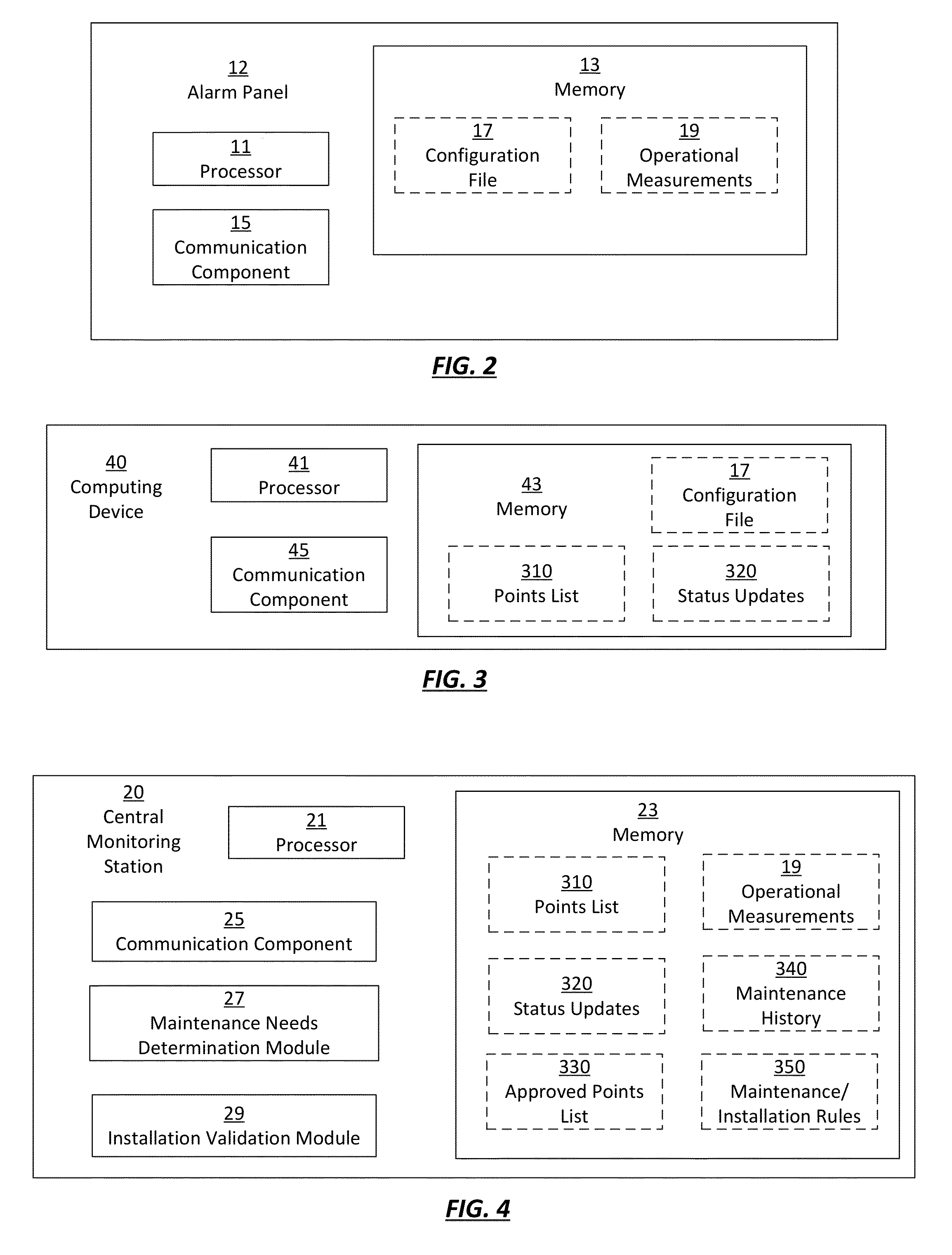 Method and apparatus for determining maintenance needs and validating the installation of an alarm system