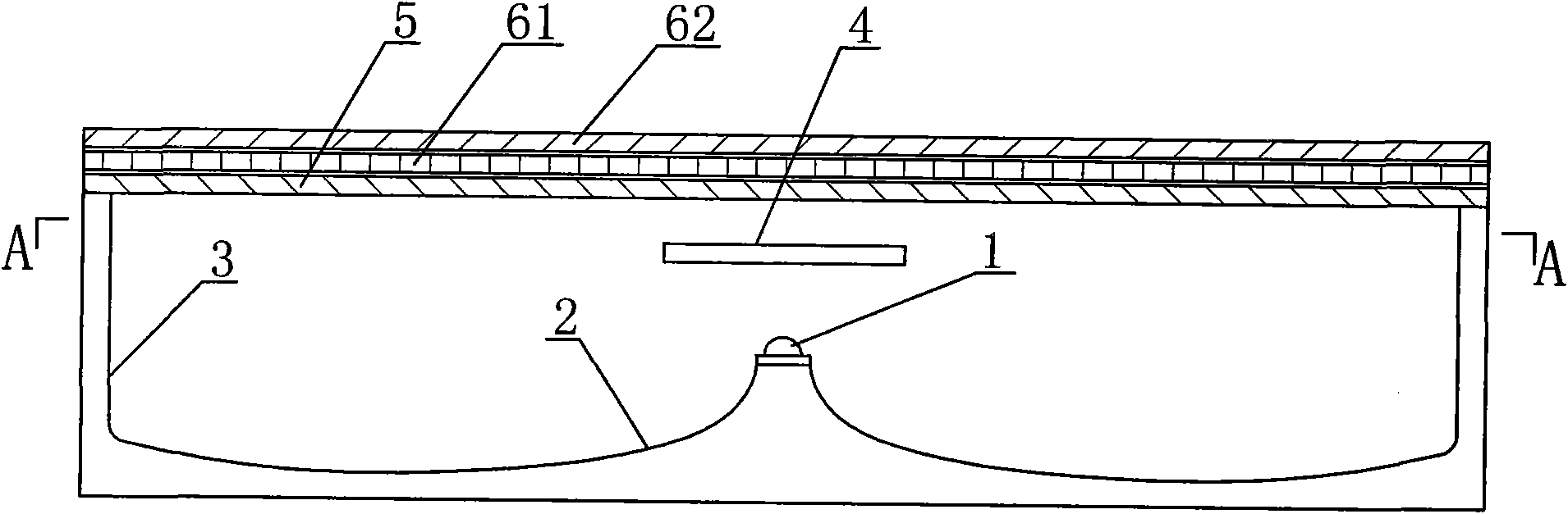 Backlight system containing free-form surface reflector