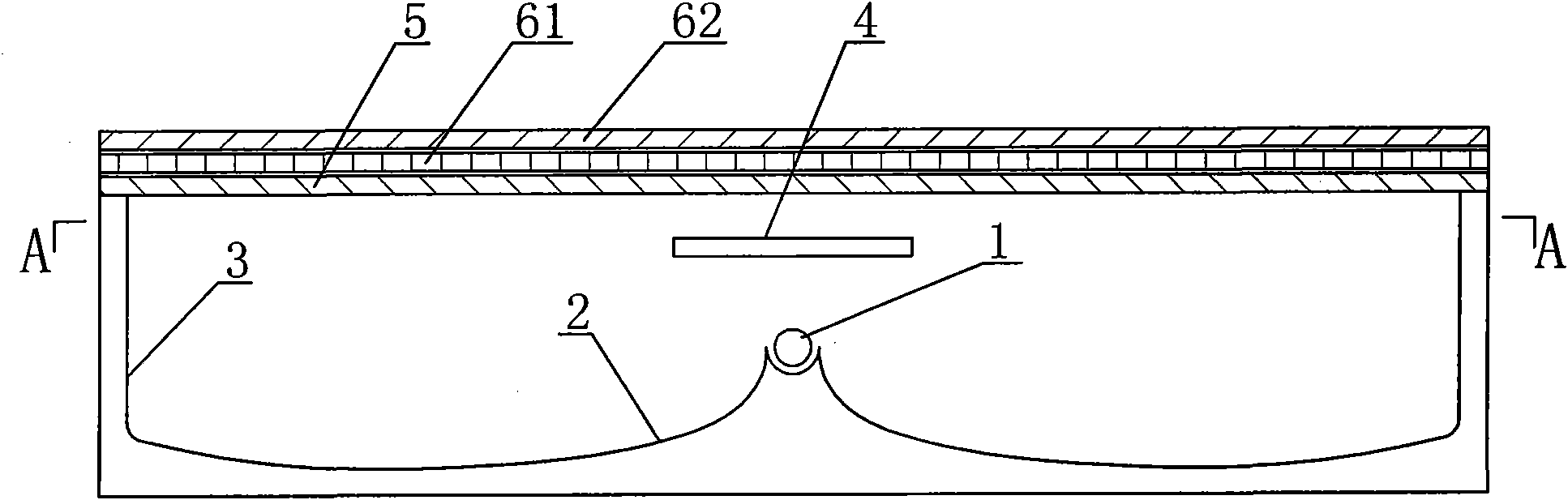 Backlight system containing free-form surface reflector