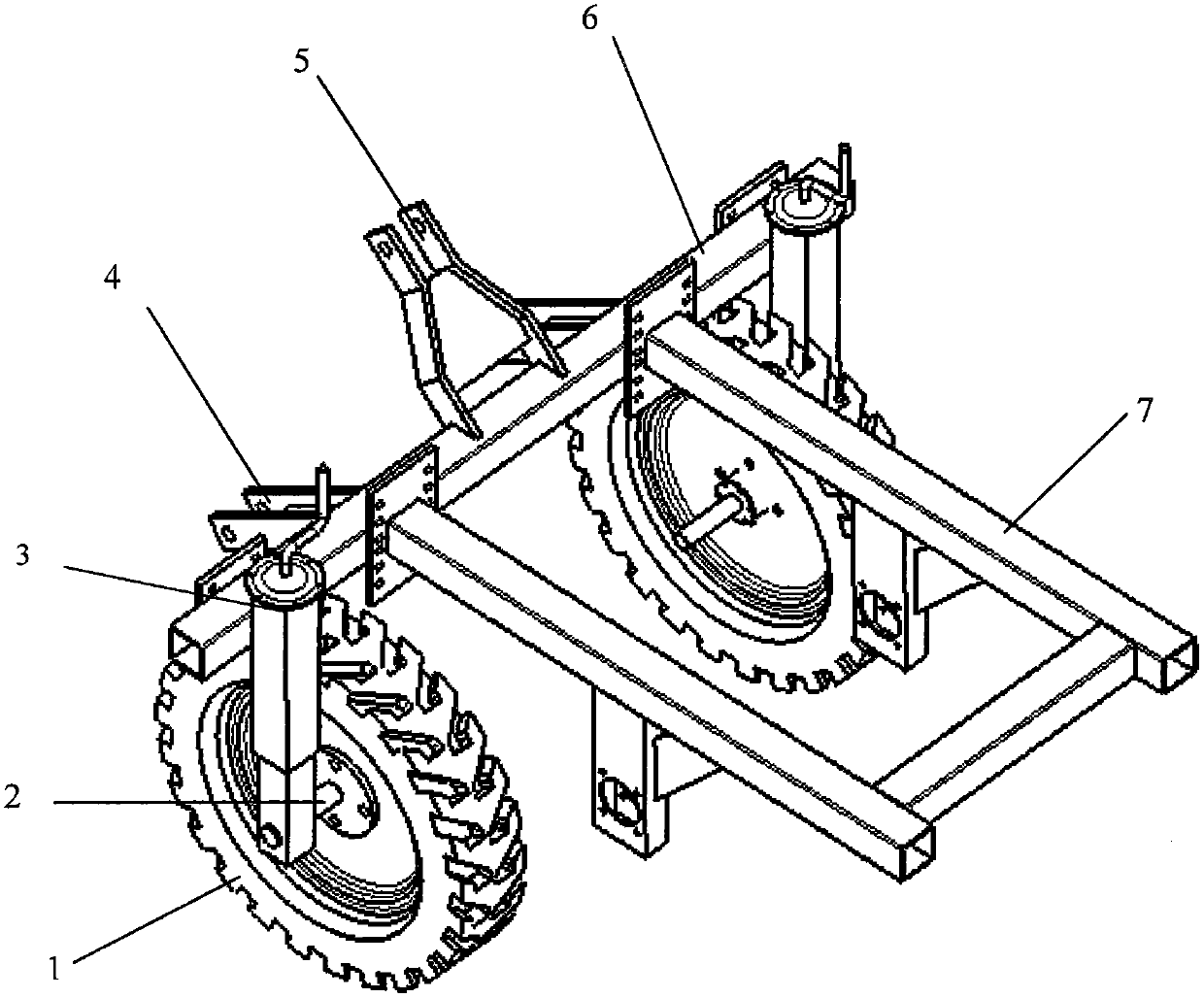 Drum type no-tillage seeding eccentric wheel dibbling mechanism