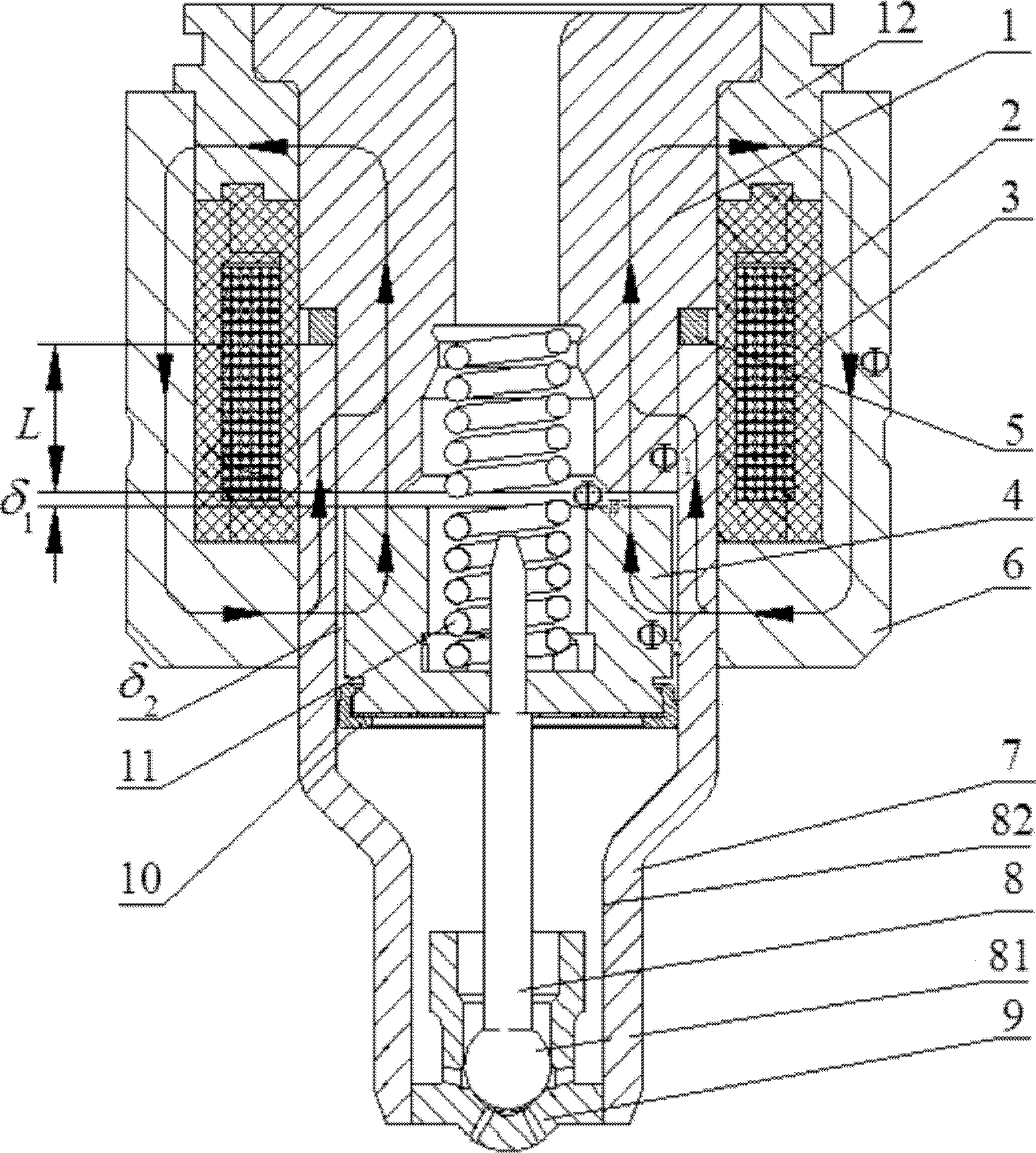 Electronic fuel injection (EFI) rapid electromagnet