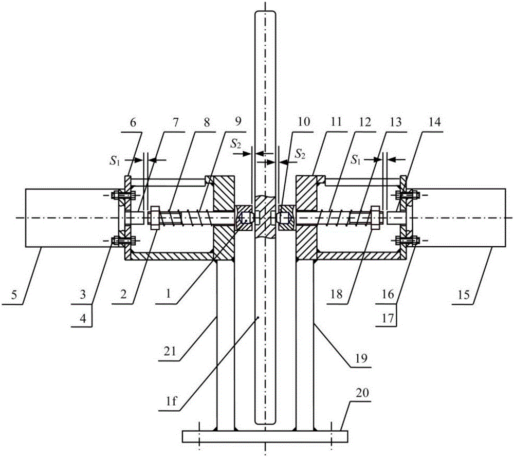 Main shaft double-position positioning device for rhombic metal mesh knitting machine