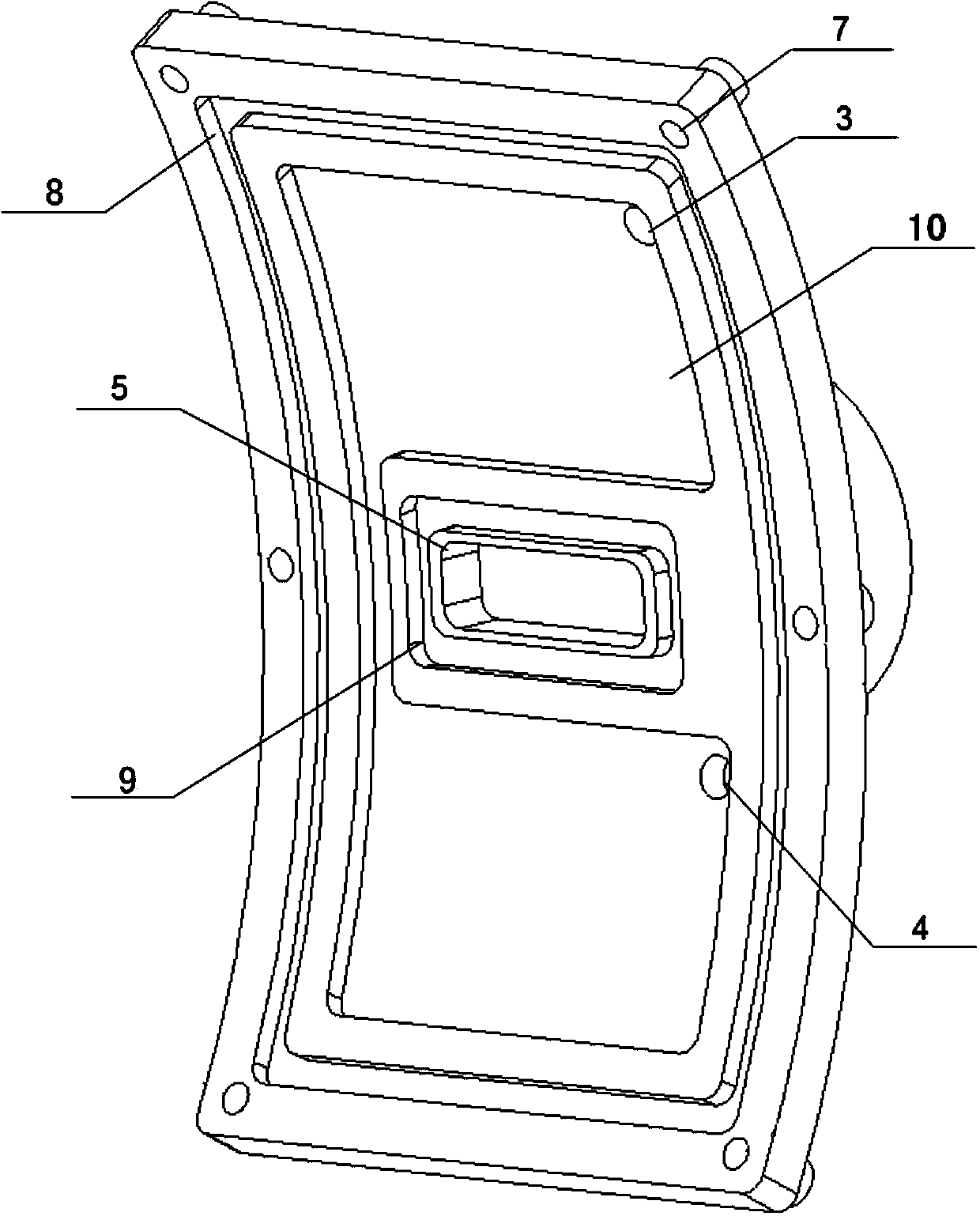 Special water-cooling reflecting cover for laser processing