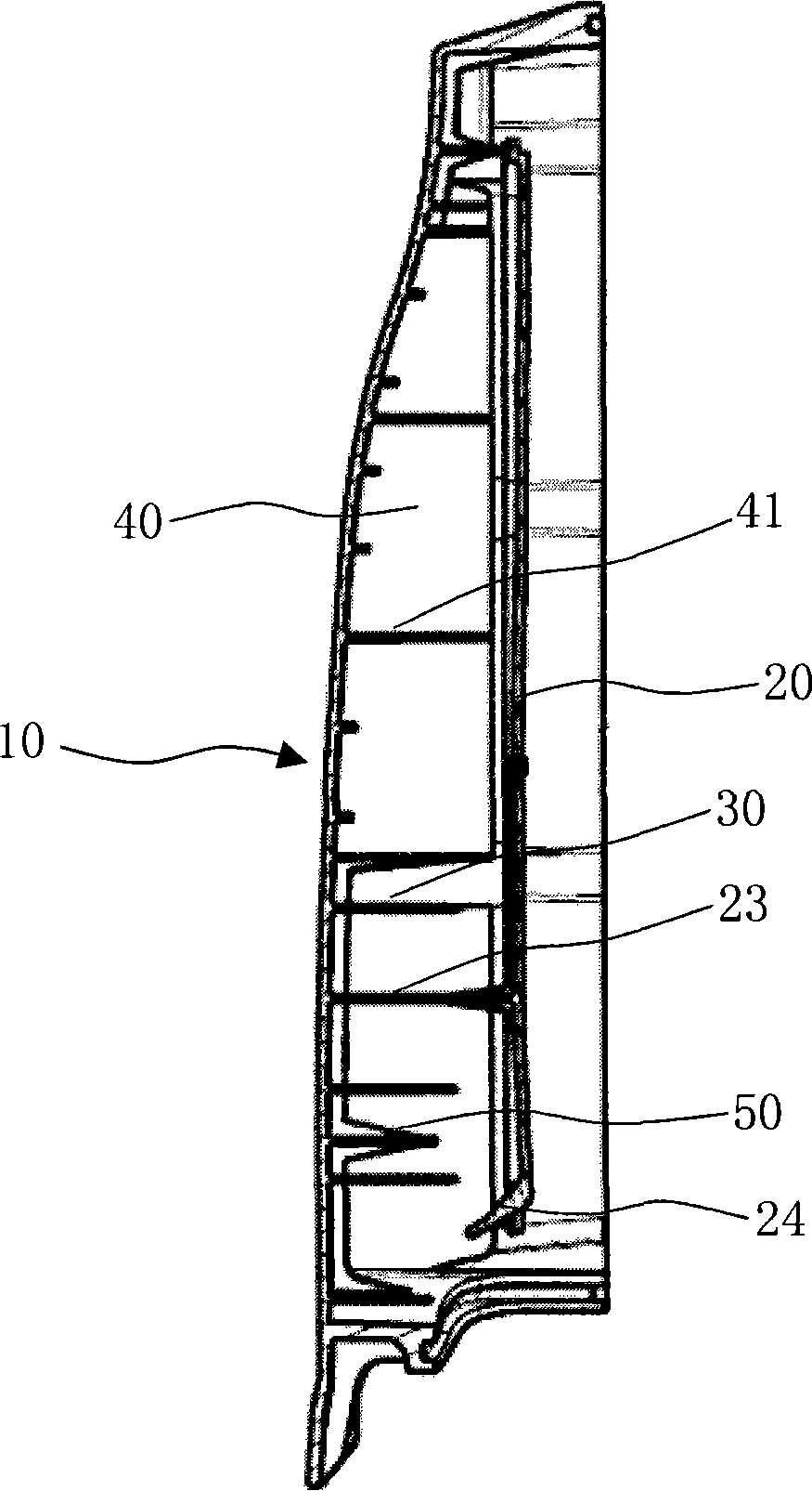 Oil-gas separating device of cylinder cap