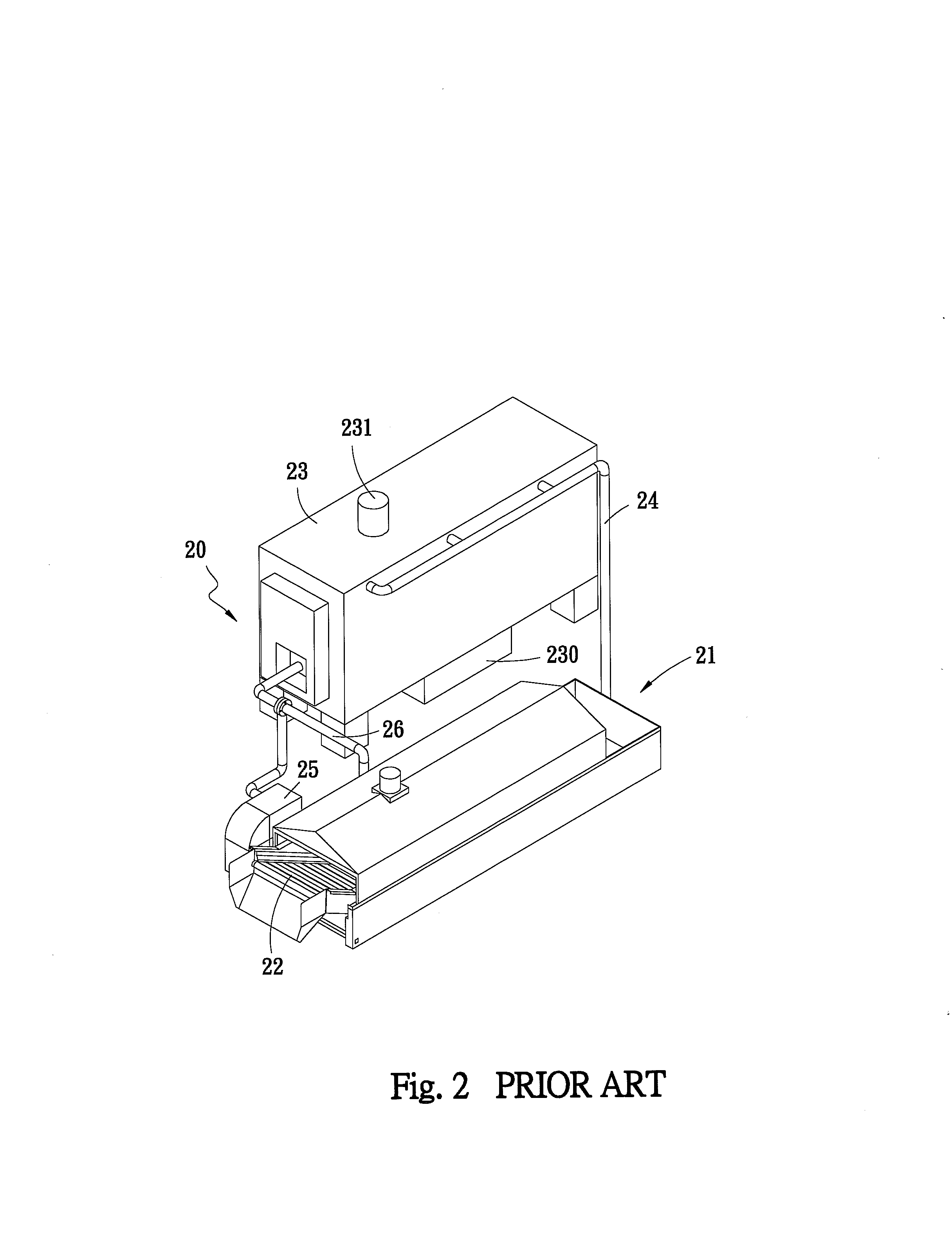 Conveying frying machine