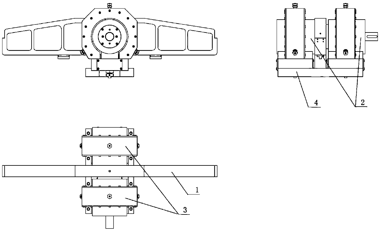 Combined type aerostatic bearing support mechanism