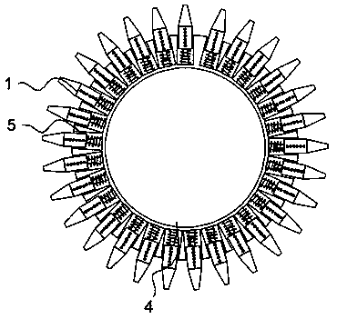 Wheel tooth length-adjustable mechanical transmission rotating wheel